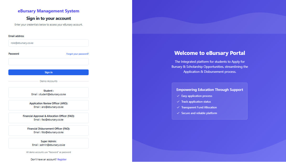 eBursary Management System